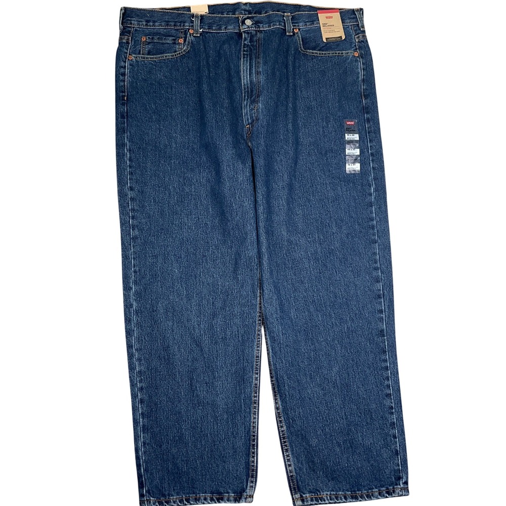 Levis 550 Jeans Mens 44W 30L Blue Relaxed Cotton 00550-4886 NEW